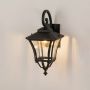 Chamber Downward Outdoor Wall Light Black lifestyle