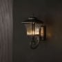 Chamber Upward Outdoor Wall Light - Black