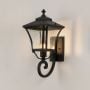 Chamber Upward Outdoor Wall Light - Black