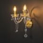 Eclipse 2-Light Wall Sconce - Transparent