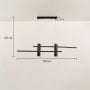 Parallel 2-Light Chandelier - Black