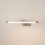 Jenesen Picture Light Satin Nickel light on white background
