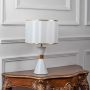 Radiance Ava Table Lamp - White Light Off White Background