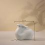 Impression White Ceramic Vase - Small