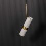 Rotating Spotlight Modern Pendant Light - White Light Off Black Background