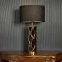Rowan Decorative Ceramic Table Lamp - Black