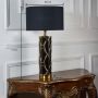 Rowan Decorative Ceramic Table Lamp - Black