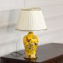 Rumi Table Lamp Yellow for Living Room, Home & Office Decor Light Off White Background