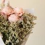 Sago & Crystal Grass Mix Dried Flower Bouquet Closeup