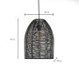 Sawan Bamboo Pendant Light - Black