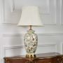 Serenity Ceramic Table Lamp Light Off White Background