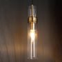 Sleek Glass Tube Hanging Pendant Lamp