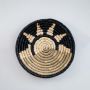 The dazzling Sun HandWoven Sea Grass Wall Hanging Basket Black