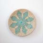 Theon Handwoven Sabai Grass Hanging Wall Basket - Sky Blue