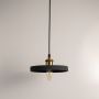 VALDIOLA Pendant Light Black Light Off White Background