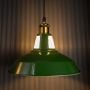 Vintage Green Shade Pendant Light