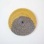 Zeb Handwoven Sabai Grass Hanging Wall Basket Medium - Yellow