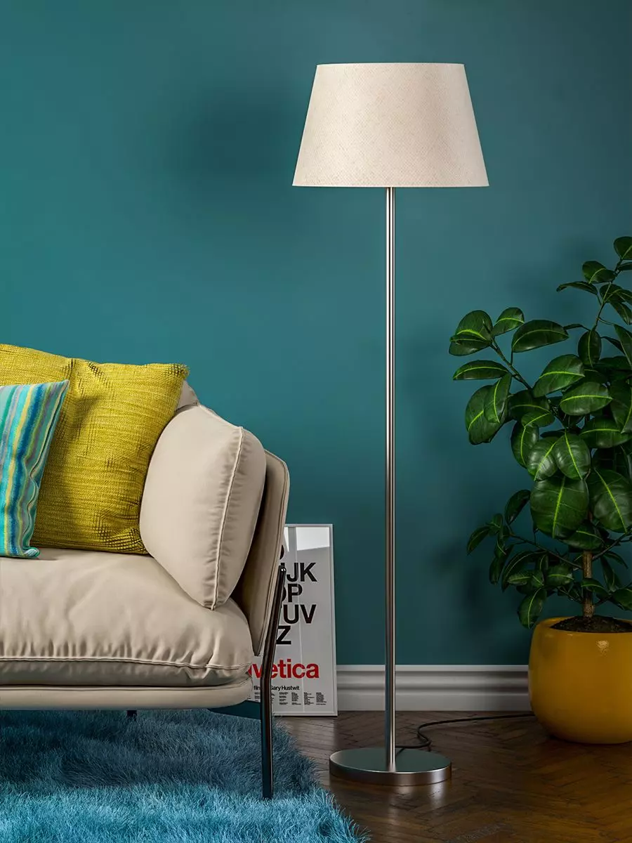 Teal on sale standing lamp