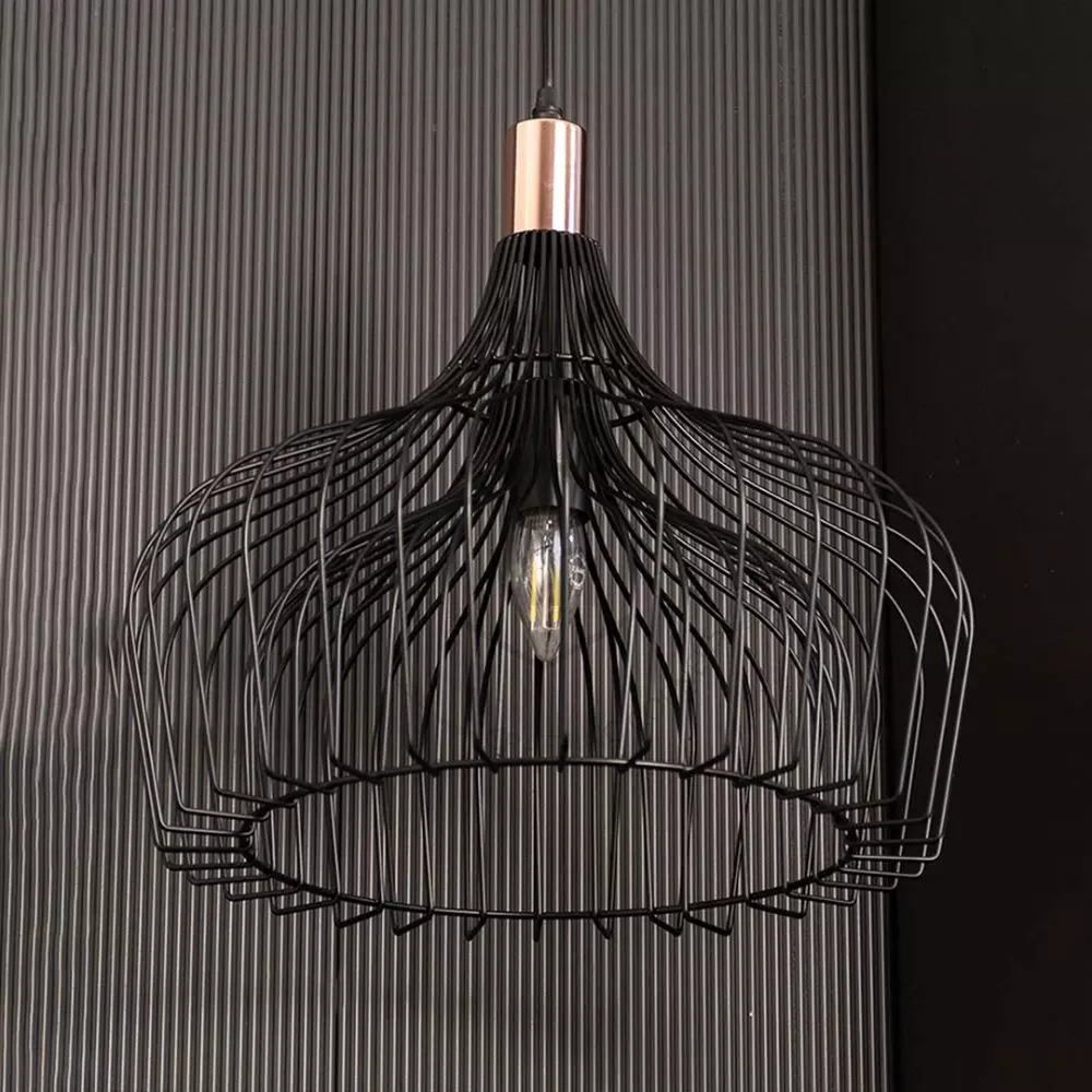 Black metal hanging light fixtures sale