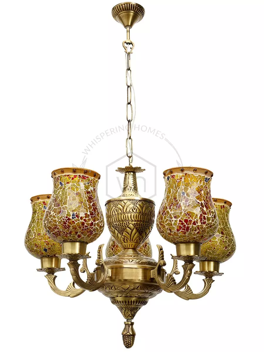 Antique metal best sale chandelier