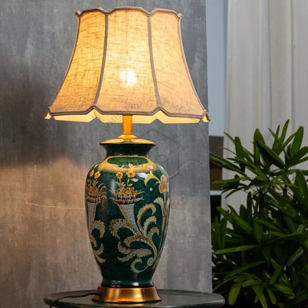 Beige ceramic table lamps clearance