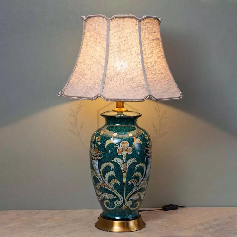 Porcelain lamp on sale shade