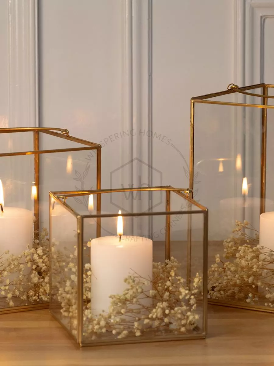 Large square candle cheap holders