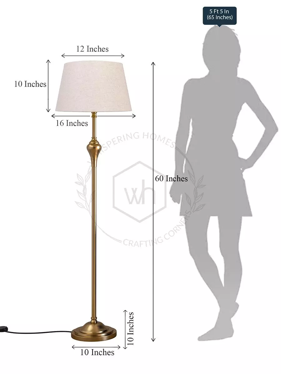Brass floor lamp clearance stand