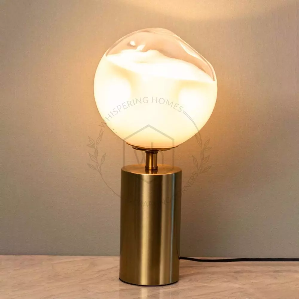 Frosted glass table lamp clearance