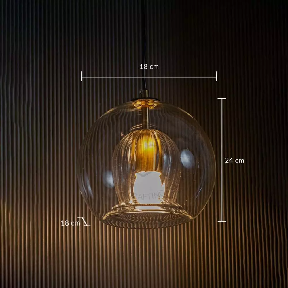Round glass cheap lights