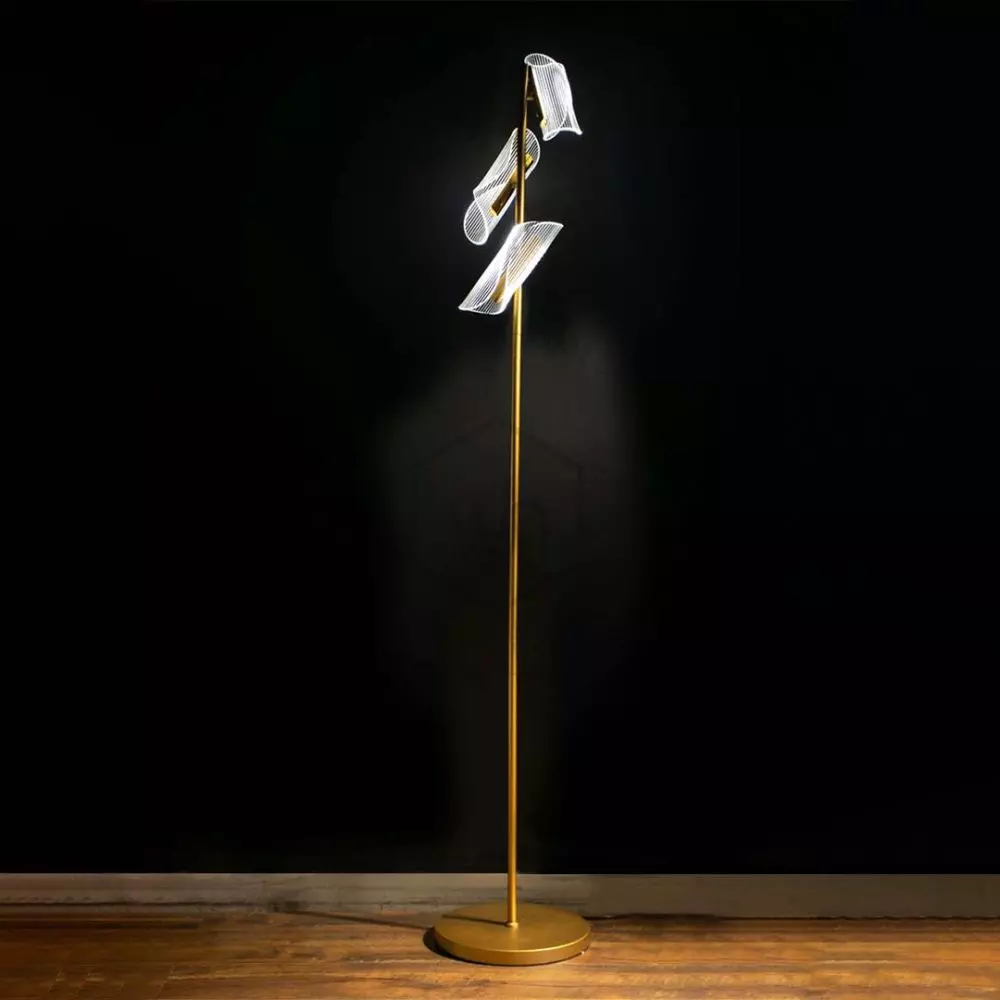 Golden floor lamps deals