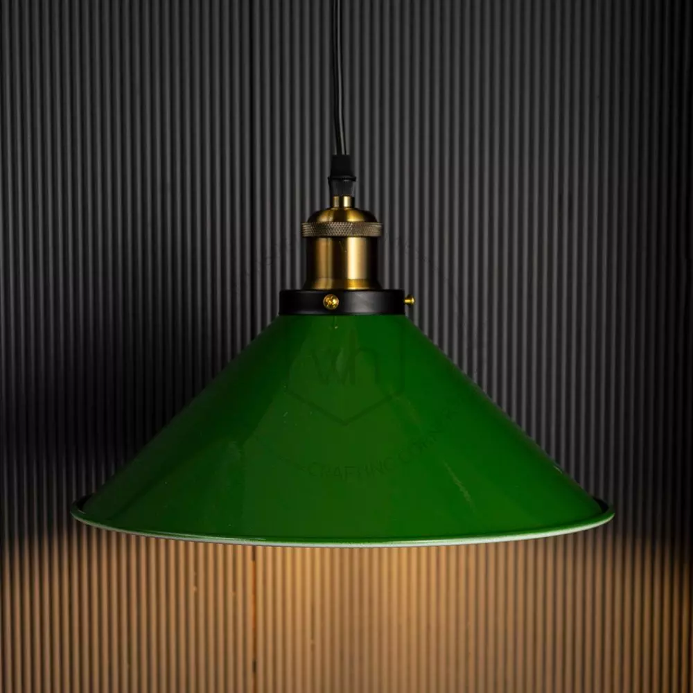 Buy Industrial Green Enamel Pendant Hanging Light Online