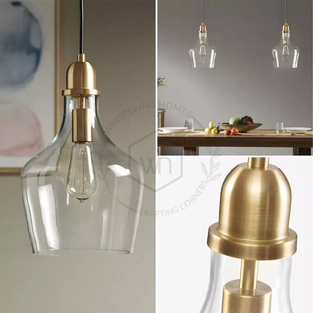 Abalone glass pendant light top