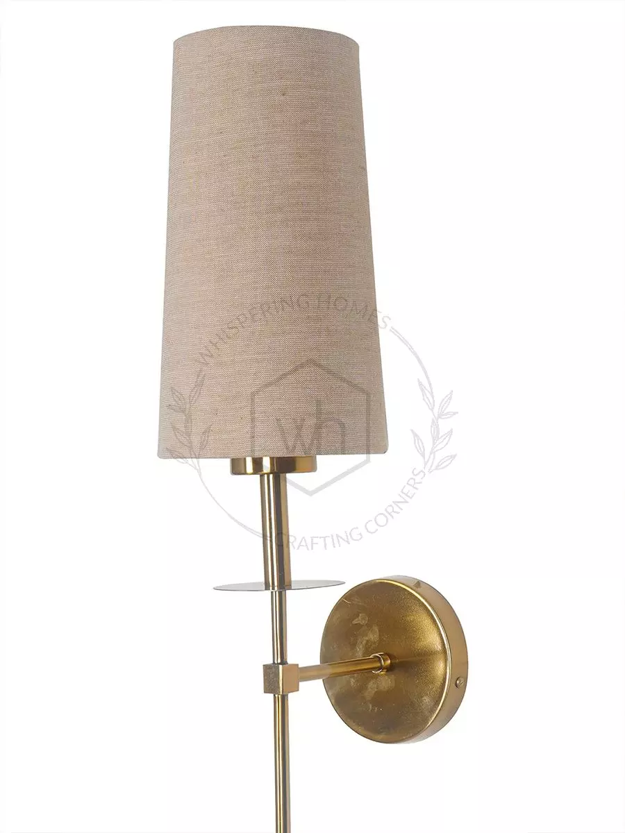 Fabric wall shop sconce