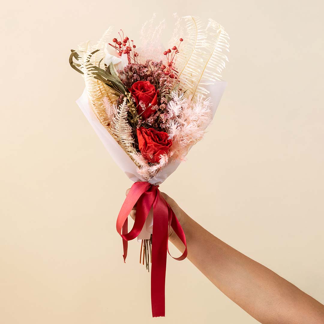 ruby red mix flower bouquet
