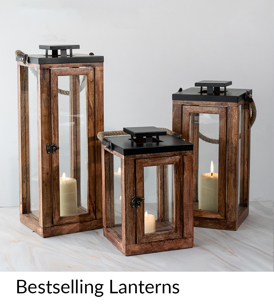 wooden lanterns