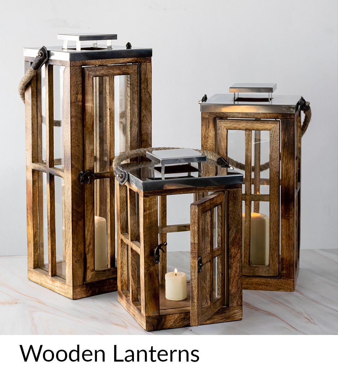 wooden lantern