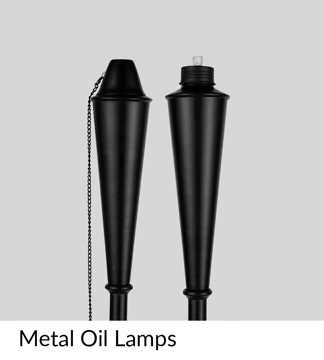 metal oil lamp