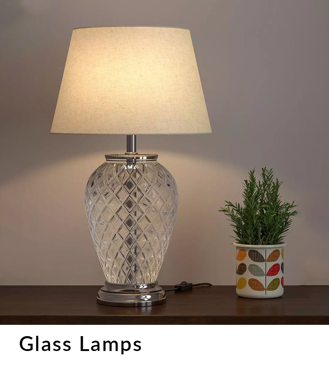 glass table lamp