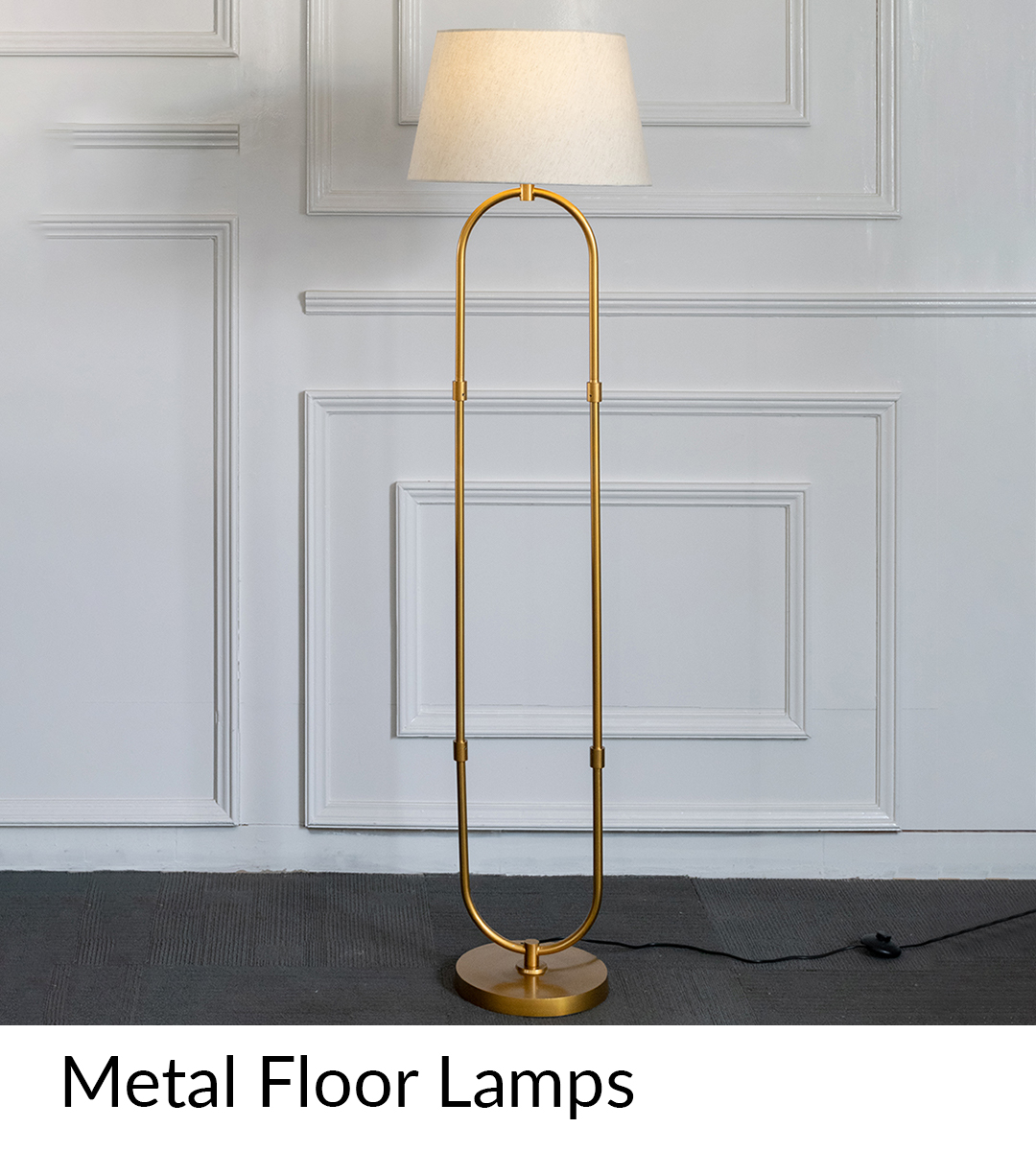 metal floor lamp