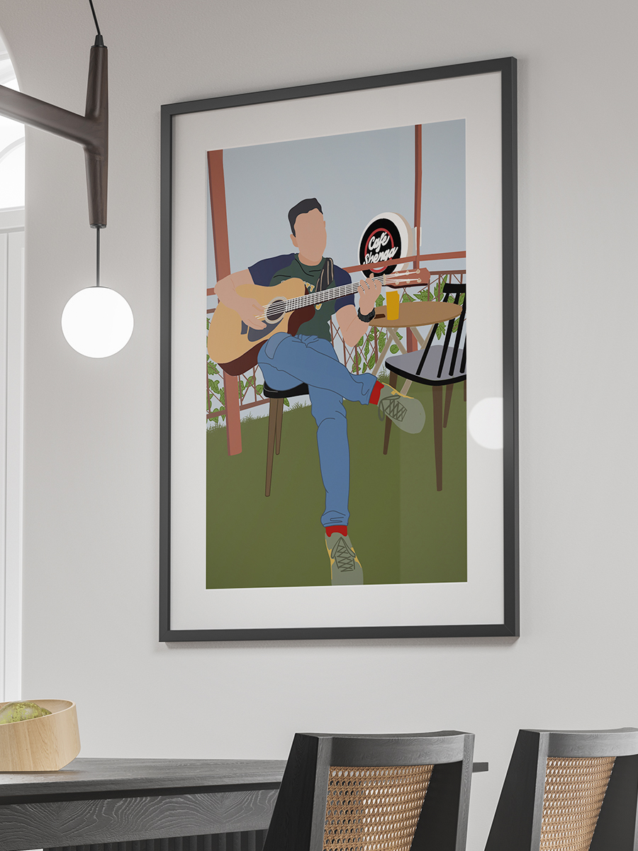 VIBES ON WALL DECOR ART PRINT