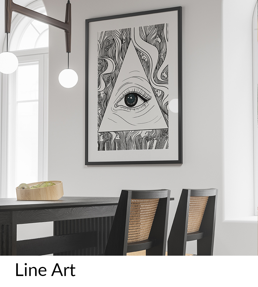 line art print