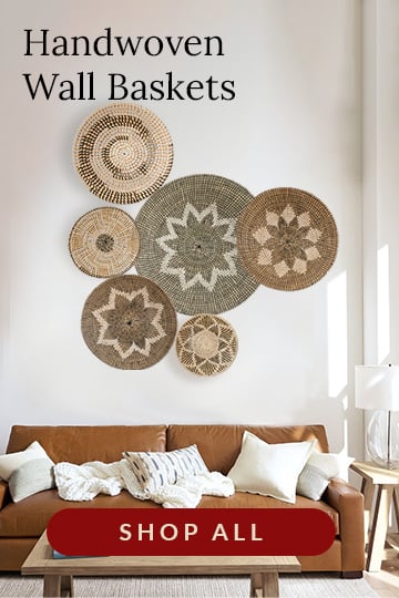 handwoven wall baskets