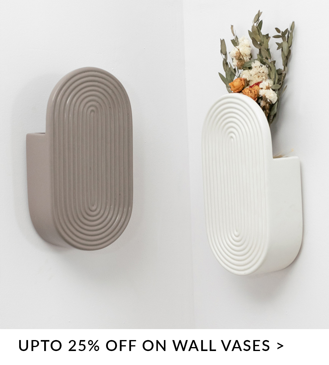 ceramic hanging wall vases